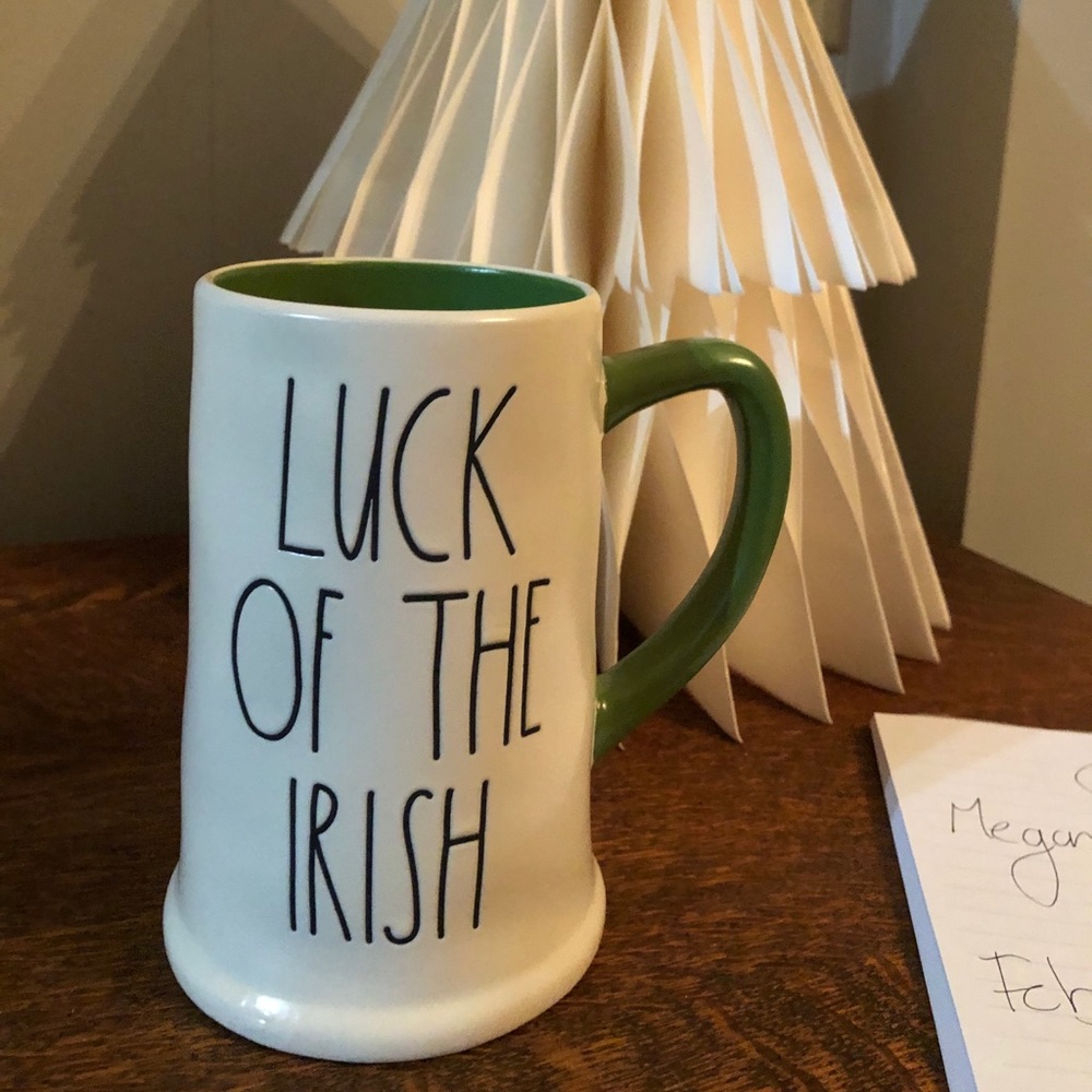 Rae Dunn Luck of the Irish Beer Mug NEW ☘️